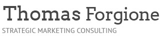 Thomas Forgione, Author and Strategic Marketing Consultant Logo